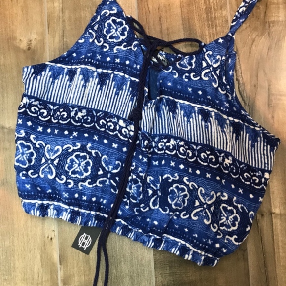 House of Harlow 1960 boho Crop Top  NWT - Picture 6 of 6